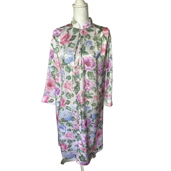 Brownstone Studio Women’s Multicolor Floral Print Midi Nightgown Size PM - Picture 1 of 8